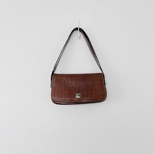 dooney & bourke croc shoulder bag